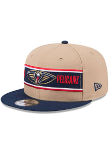 New Era New Orleans Pelicans Brown 2024 NBA Draft 9FIFTY Mens Snapback Hat