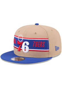 New Era Philadelphia 76ers Brown 2024 NBA Draft 9FIFTY Mens Snapback Hat