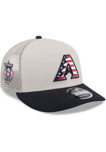 New Era Arizona Diamondbacks 2024 4th of July Low Profile 9FIFTY Adjustable Hat - White