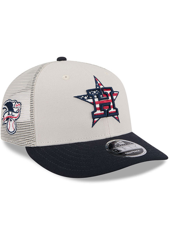 New Era Houston Astros 2024 4th of July Low Profile 9FIFTY Adjustable Hat -  CREAM