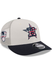 New Era Houston Astros 2024 4th of July Low Profile 9FIFTY Adjustable Hat - White