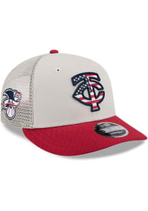New Era Minnesota Twins 2024 4th of July Low Profile 9FIFTY Adjustable Hat - White