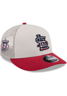 New Era St Louis Cardinals 2024 4th of July Low Profile 9FIFTY Adjustable Hat - White