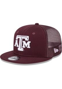 New Era Texas A&amp;M Aggies Maroon Evergreen Trucker JR 9FIFTY Youth Snapback Hat