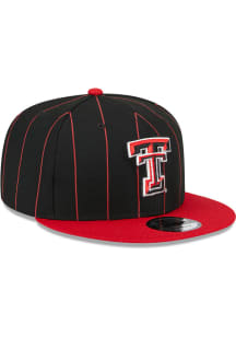New Era Texas Tech Red Raiders Black 9FIFTY Mens Snapback Hat