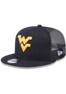 New Era West Virginia Mountaineers Navy Blue Evergreen Trucker JR 9FIFTY Youth Snapback Hat