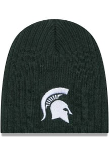Michigan State Spartans New Era Evergreen Mini Fan Baby Knit Hat - Green