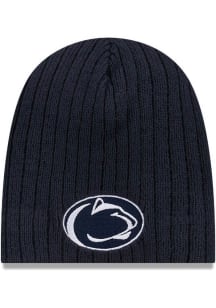 Penn State Nittany Lions New Era Evergreen Mini Fan Baby Knit Hat - Navy Blue