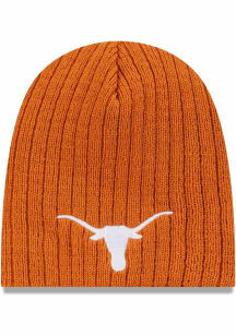 New Era Texas Longhorns Evergreen Mini Fan Baby Knit Hat - Burnt Orange