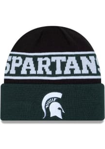 Michigan State Spartans New Era Reverse JR Cuff Baby Knit Hat - Green