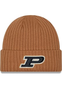 Purdue Boilermakers New Era Color Pack OTC Logo JR Cuff Baby Knit Hat - Brown