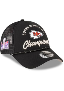 New Era Kansas City Chiefs Super Bowl LVIII Champions Parade 9FORTY Adjustable Hat - Black
