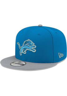 New Era Detroit Lions Blue 2T 9FIFTY Mens Snapback Hat