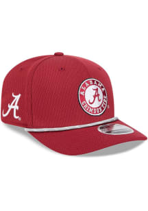 New Era Alabama Crimson Tide 2024 Sideline Rope 9SEVENTY Adjustable Hat - Red