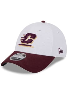 New Era Central Michigan Chippewas 2T Dash Stretch 9FORTY Adjustable Hat - White