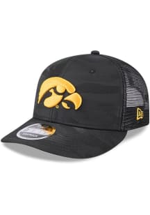 New Era Black Iowa Hawkeyes Camo LP 9FIFTY Adjustable Hat