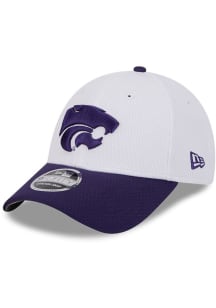 New Era White K-State Wildcats 2T Dash Stretch 9FORTY Adjustable Hat