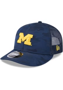 New Era Michigan Wolverines Camo LP 9FIFTY Adjustable Hat - Navy Blue