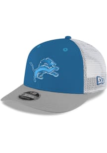 New Era Detroit Lions 3T Trucker LP9FIFTY Adjustable Hat - Blue