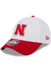 New Era White Nebraska Cornhuskers 2T Dash Stretch 9FORTY Adjustable Hat