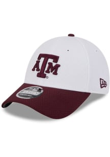 New Era Texas A&amp;M Aggies 2T Dash Stretch 9FORTY Adjustable Hat - White