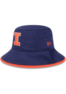 Illinois Fighting Illini New Era Tech Mens Bucket Hat - Navy Blue