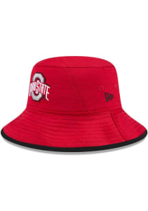 Ohio State Buckeyes New Era Tech Mens Bucket Hat - Red