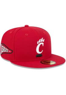 Cincinnati Bearcats New Era Pennant 59FIFTY Fitted Hat - Red