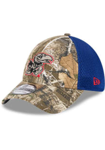 New Era Kansas Jayhawks Mens Green Camo 39THIRTY Flex Hat