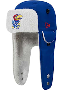 New Era Kansas Jayhawks Blue Trapper Mens Knit Hat