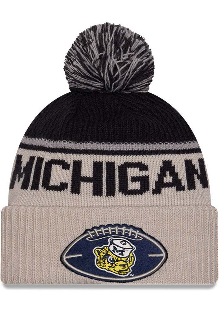 Michigan Wolverines New Era CREAM 2024 Sideline Historic Sport