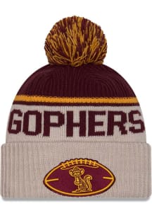 Minnesota Golden Gophers New Era 2024 Sideline Historic Sport Cuff Mens Knit Hat - White