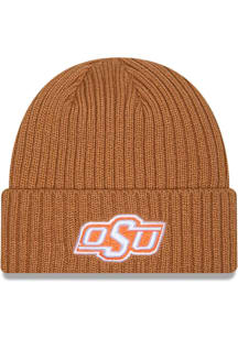 New Era Oklahoma State Cowboys Brown Color Pack OTC Logo Cuff Mens Knit Hat