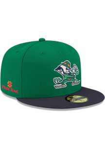 New Era Notre Dame Fighting Irish Mens Green 2T 59FIFTY Fitted Hat