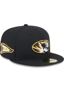 New Era Missouri Tigers Mens Black Pennant 59FIFTY Fitted Hat