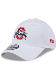 Ohio State Buckeyes New Era Evergreen Team Classic 39THIRTY Flex Hat - White