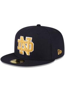 New Era Notre Dame Fighting Irish Mens Navy Blue 59FIFTY Fitted Hat