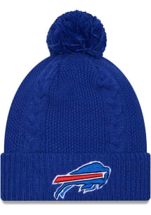 New Era Buffalo Bills Blue Cabled Knit Womens Knit Hat