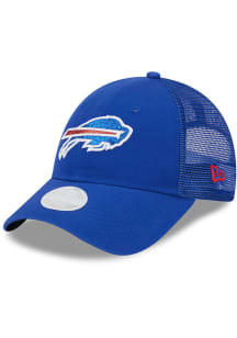 New Era Buffalo Bills Blue Logo Sparkle 9FORTY Womens Adjustable Hat