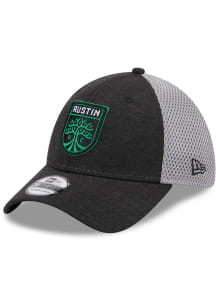 New Era Austin FC Mens Black Shadow Neo 39THIRTY Flex Hat