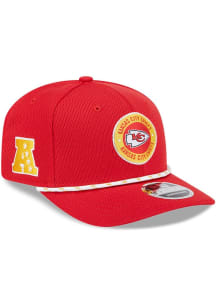 New Era Kansas City Chiefs Red 2024 Sideline Rope JR 9SEVENTY Youth Adjustable Hat