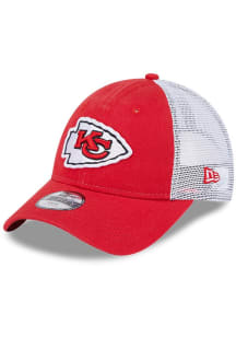 New Era Kansas City Chiefs Red Evergreen Trucker JR 9FORTY Youth Adjustable Hat