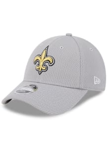 New Era New Orleans Saints Grey Evergreen GRA Stretch JR 9FORTY Youth Adjustable Hat