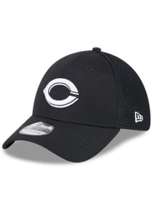 New Era Cincinnati Reds Black Tonal Evergreen Neo JR 39THIRTY Youth Flex Hat