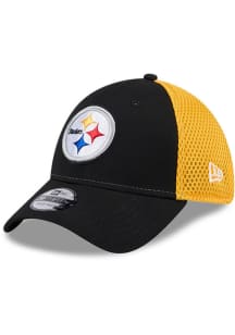 New Era Pittsburgh Steelers Black 2T Evergreen Neo JR 39THIRTY Youth Flex Hat