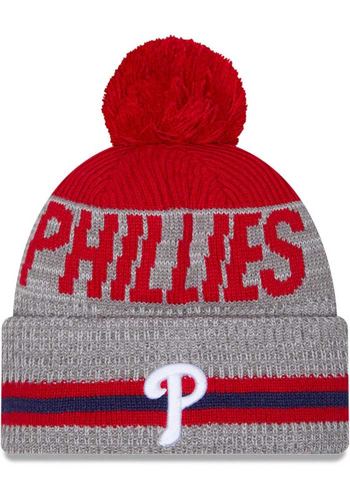 Philadelphia Phillies Runner JR Cuff Pom GREY New Era Youth  display picture 3