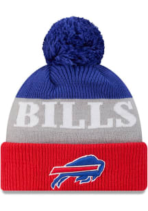 New Era Buffalo Bills Blue Shaded JR Cuff Pom Youth Knit Hat