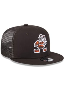 New Era Cleveland Browns Brown Evergreen Trucker JR 9FIFTY Youth Snapback Hat