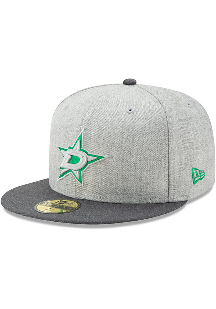 New Era Dallas Stars Mens Grey Heather Action 59FIFTY Fitted Hat