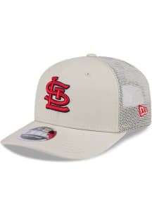 New Era St Louis Cardinals Canvas Trucker LP 9FIFTY Adjustable Hat - Grey